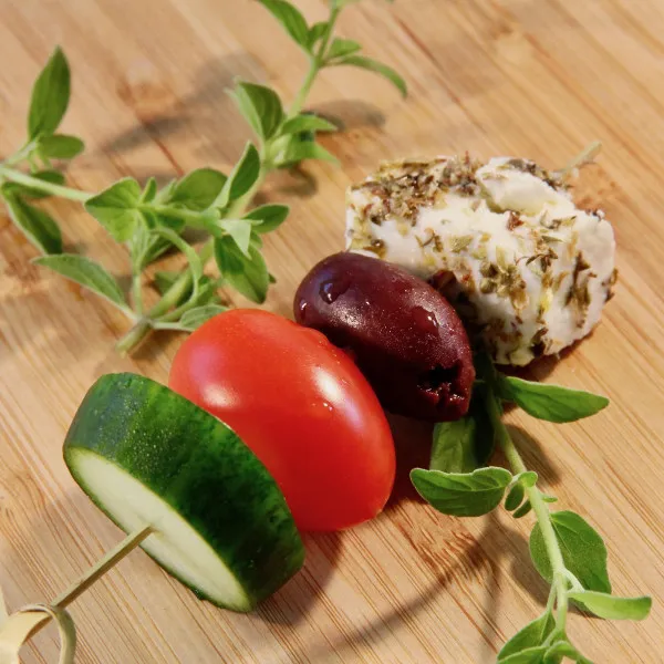 receta Salade grecque Sur un bâton