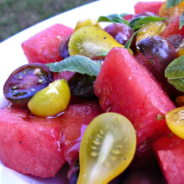 receta Ensalada Picante De Tomate Y Sandía