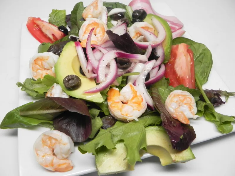 receta Salade Rapide Crevettes et Citron Vert pour Deux