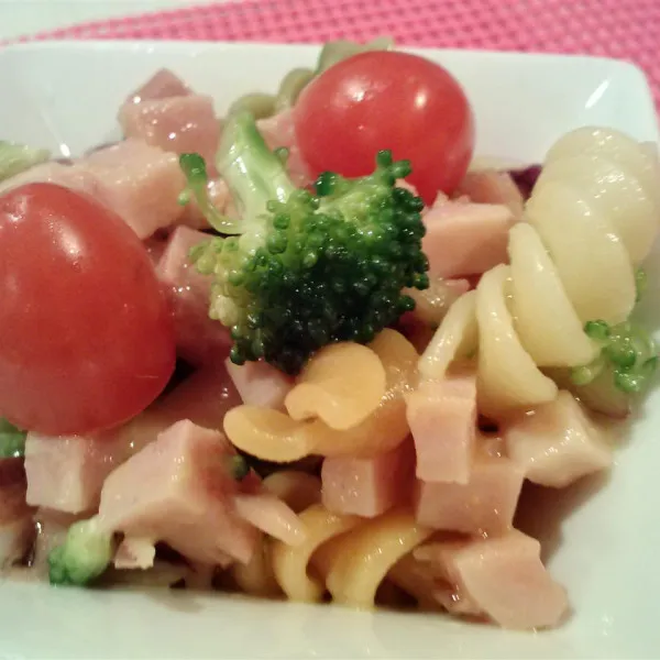 receta Salade de skroodle au jambon