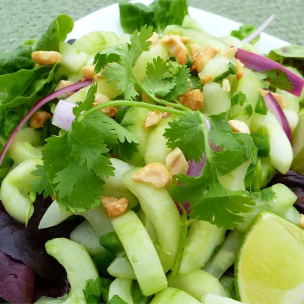 recetas Ensalada Thai De Pepino