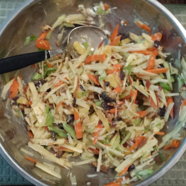 receta Salade de carottes aux pommes tropicales