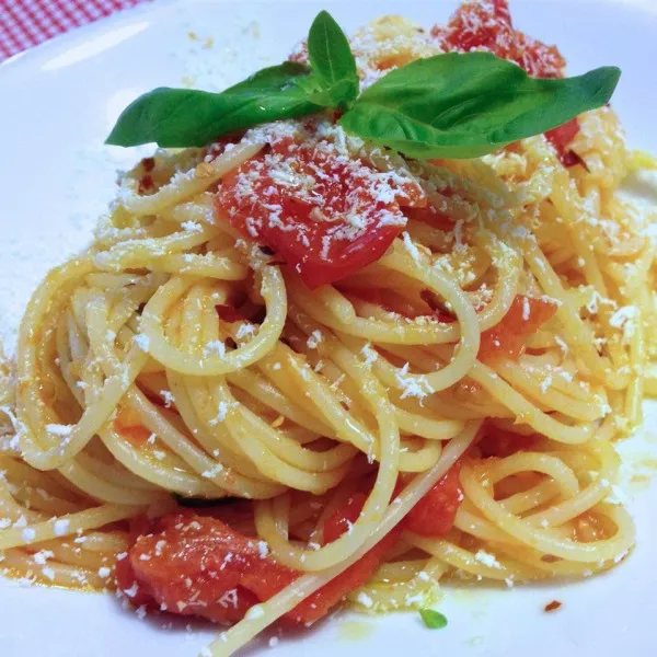 receta Spaghetti à l'oignon