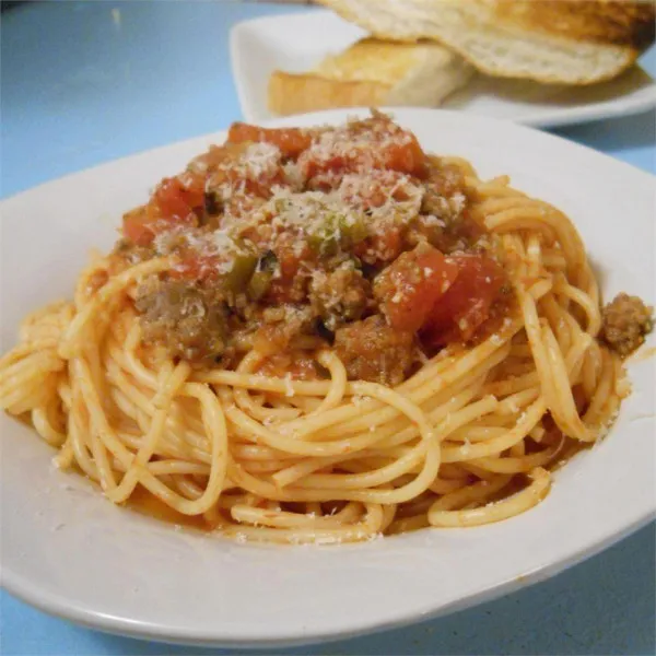 recetas Espagueti De Tazón Rojo