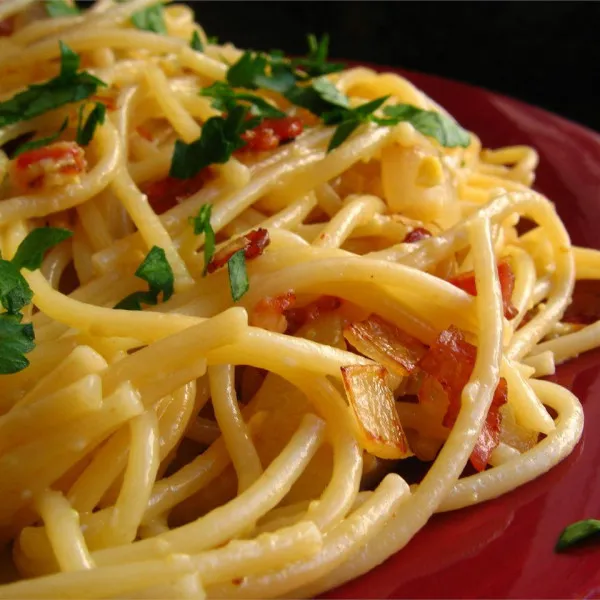 receta Espaguetis A La Carbonara II