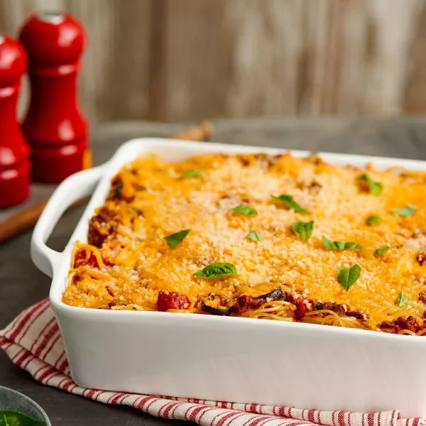 recetas Espaguetis Al Horno Con Queso Borden®