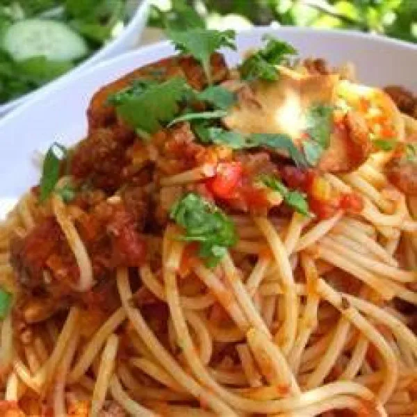 recetas Espaguetis Con Salsa De Carne De Mariu