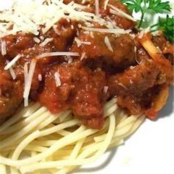 przepisy Spaghetti Z Sosem Pomidorowym I Kiełbasą