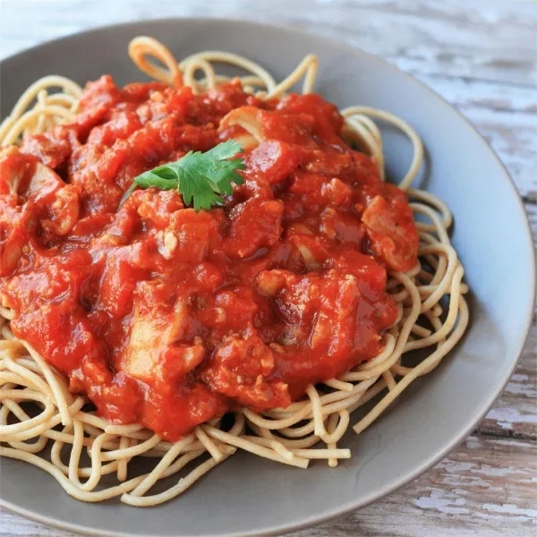 receta Spaghettis faciles à la sauce tomate