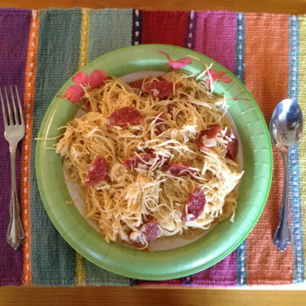 przepisy Spaghetti bez sosu