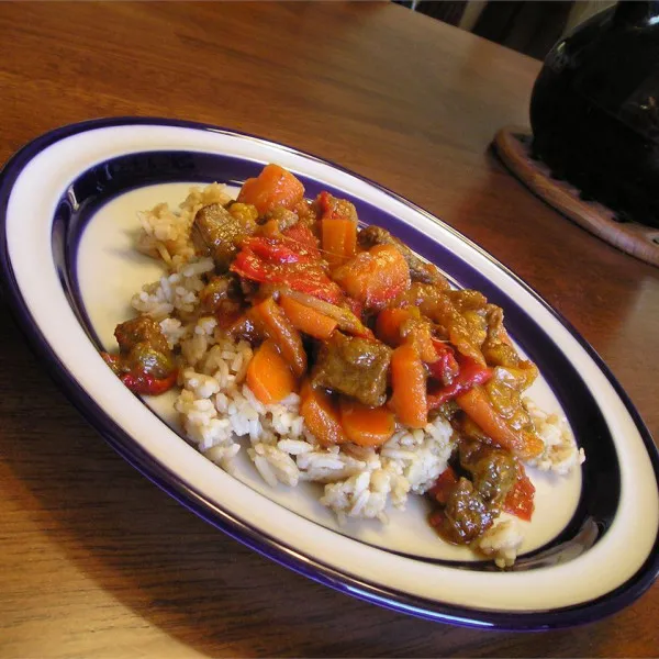 receta Ragoût de boeuf au miel