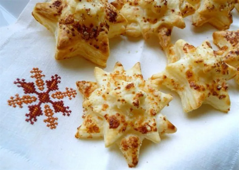 receta Estrellas De Hojaldre Con Parmesano