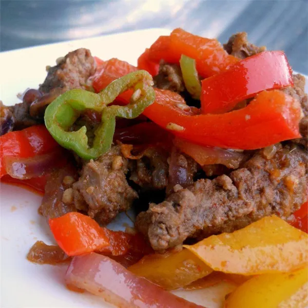 receta Fajitas De Carne Picante