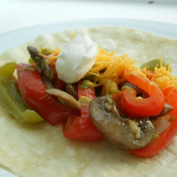 recetas Fajitas Vegetarianas