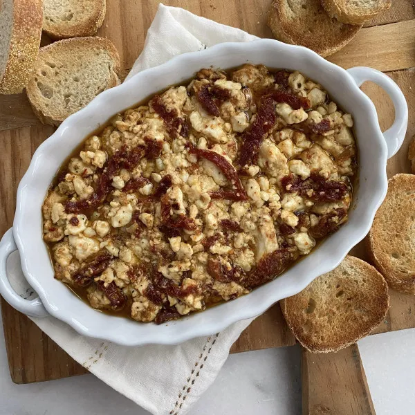 recetas Feta Para Untar Al Horno Con Tomates Secados Al Sol