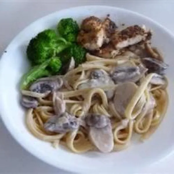 receta Fettuccini Al Funghi