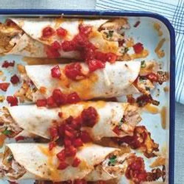 receta Fiesta Chicken Enchiladas
