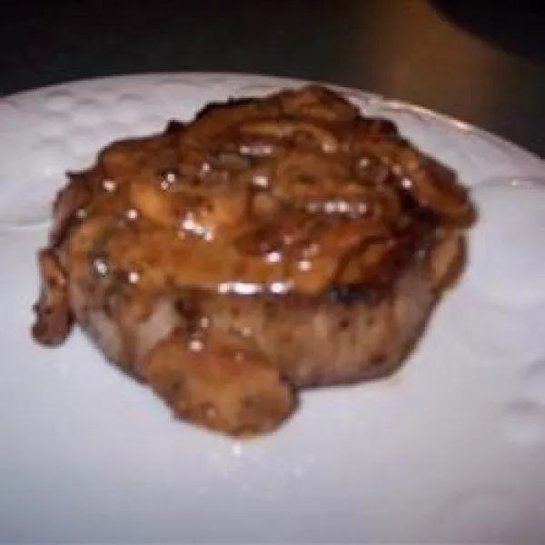 receta Steak ivre avec sauce crémeuse aux champignons
