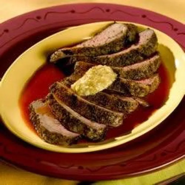 receta Steaks Bloody Mary aux olives vertes au beurre