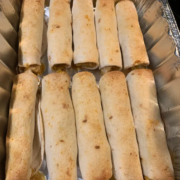 receta Flautas au poulet chipotle au four