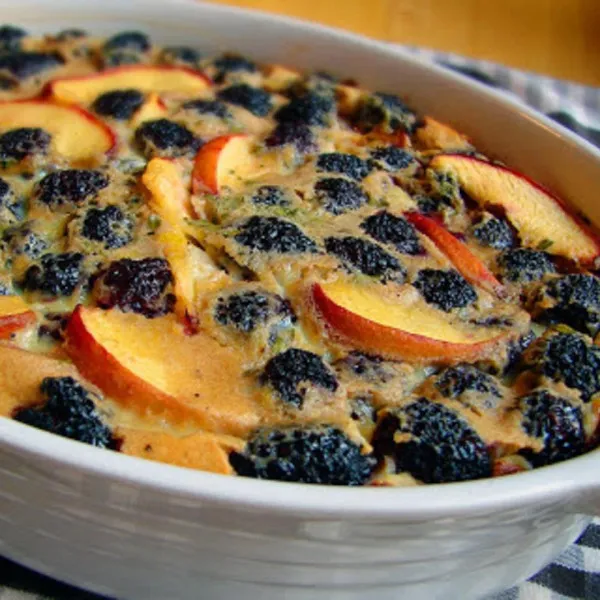 recette Chef John's Peach Blackberry Flonarde