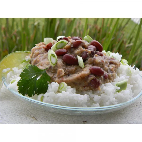 receta Frijoles Rojos Y Arroz Estilo Restaurante