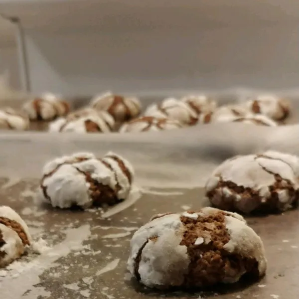 receta Biscuits froissés au chocolat et à la menthe