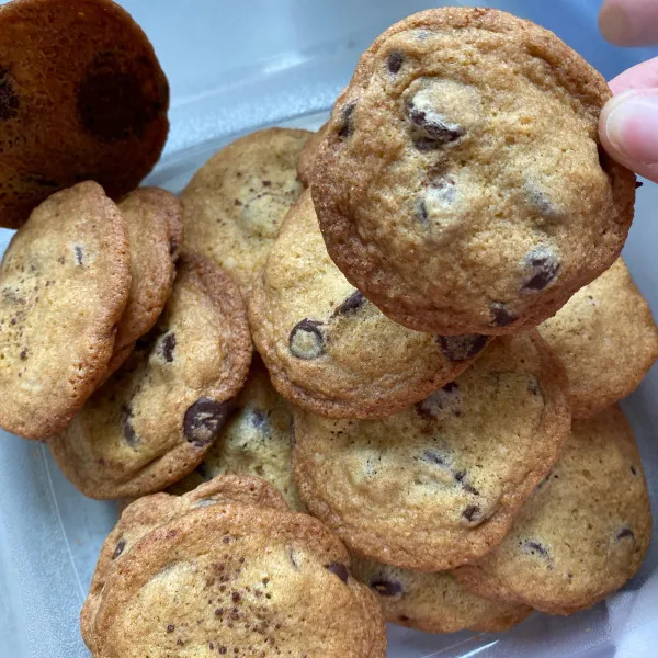 receta Biscuits aux pépites de chocolat du chef John