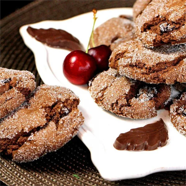 receta Biscuits croquants au chocolat faciles