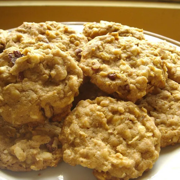 receta Biscuits à l'avoine et aux pépites de chocolat blanc