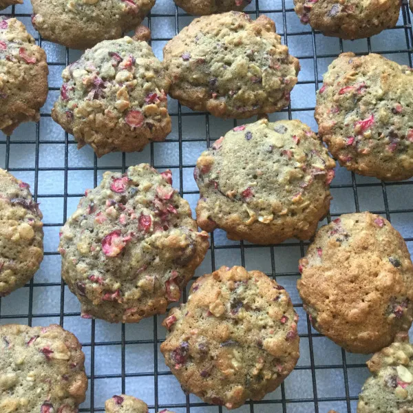 receta Biscuits à l'avoine et aux bleuets