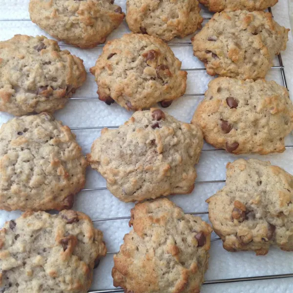 receta Biscuits à l'avoine et à la banane I