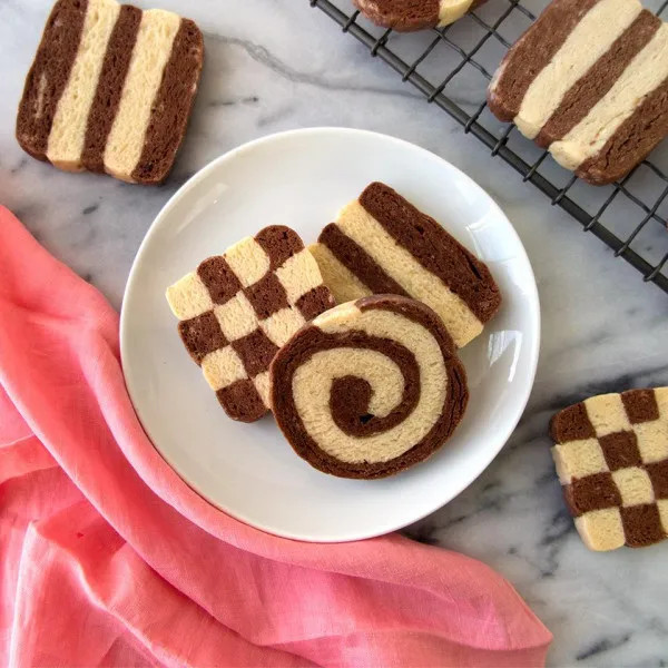 receta Galletas De Azúcar De Chocolate Y Vainilla