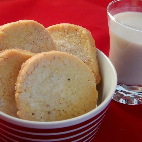 receta Biscuits au sucre et à la semoule de maïs