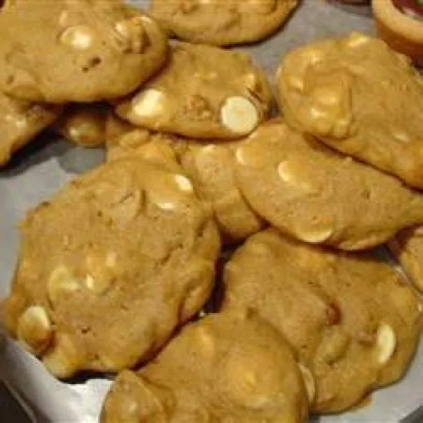 receta Biscuits au chocolat blanc, à la citrouille et aux pacanes