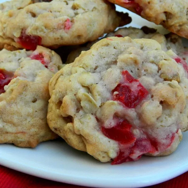 receta Galletas De Cereza De Avena