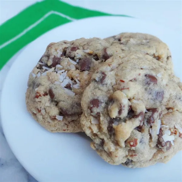 receta Biscuits au chocolat avec amandes et noix de coco II