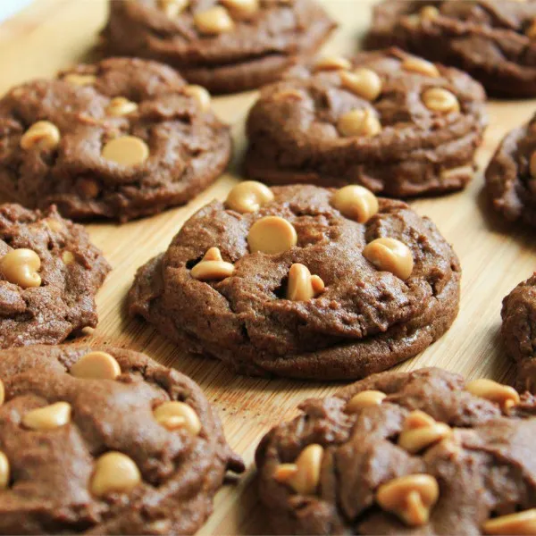 receta Biscuits au beurre de cacahuète et aux pépites de chocolat