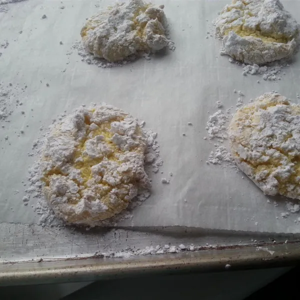 receta Biscuits flocons de neige au citron