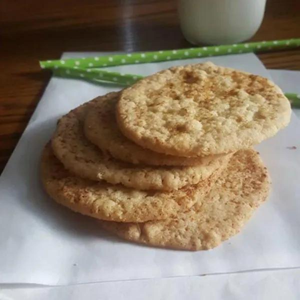receta Biscuits dentelle à l'avoine de tante Gail