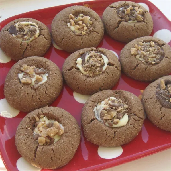 receta Biscuits aux empreintes digitales au chocolat du Père Noël