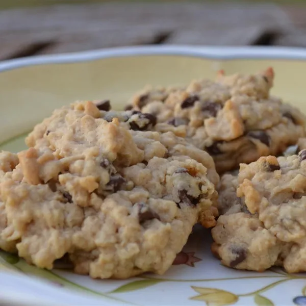 receta Biscuits au beurre de cacahuète et au chocolat