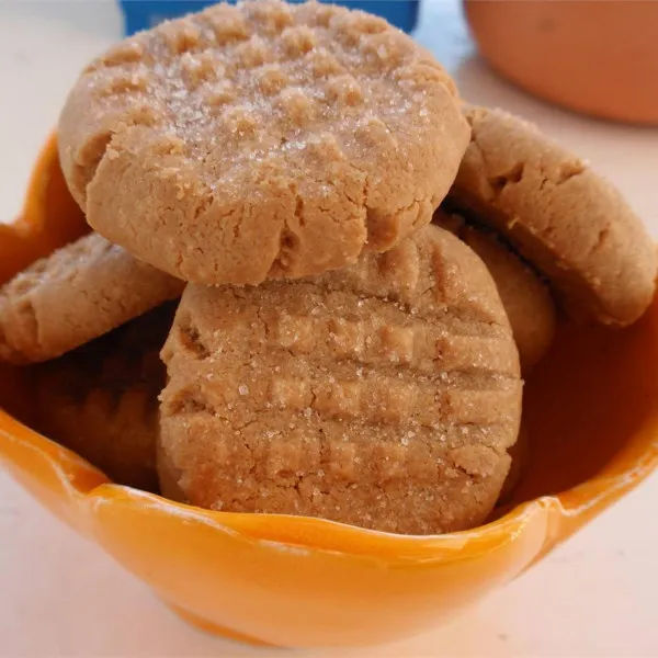 receta Biscuits au beurre d'arachide Ã  trois ingrÃ©dients