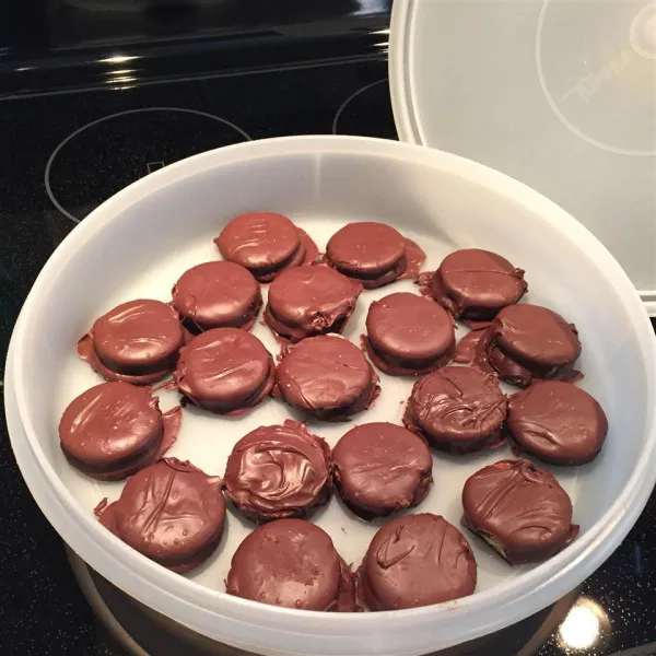 receta Galletas De Mantequilla De Maní Recubiertas De Chocolate