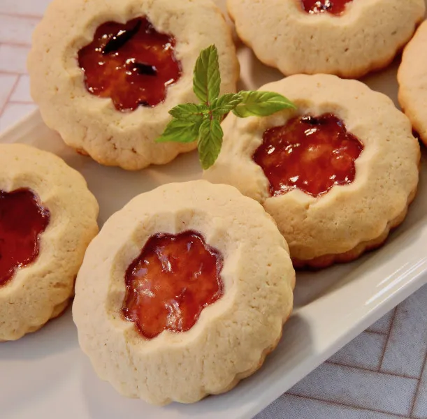 receta Biscuits à la confiture de prunes