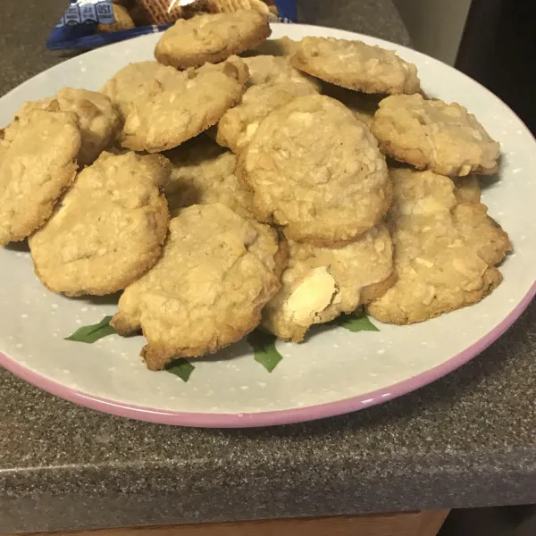 receta Biscuits au chocolat blanc et aux noix de macadamia I