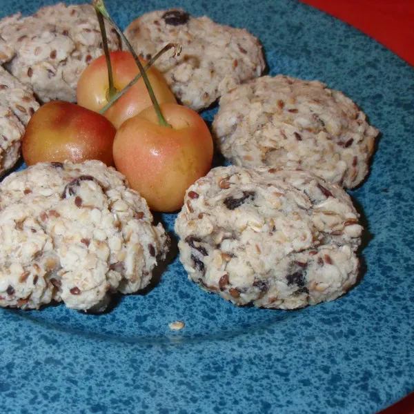 receta Biscuits aux raisins secs et au sésame