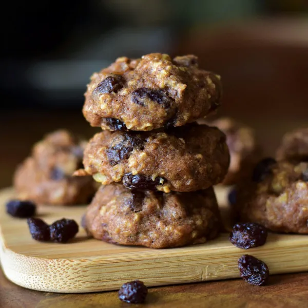 receta Biscuits aux raisins sans sucre