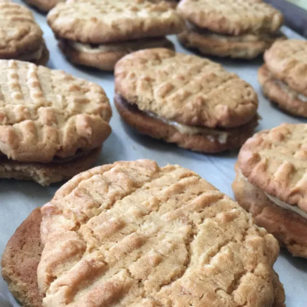 recetas Galletas De Sándwich De Mantequilla De Maní