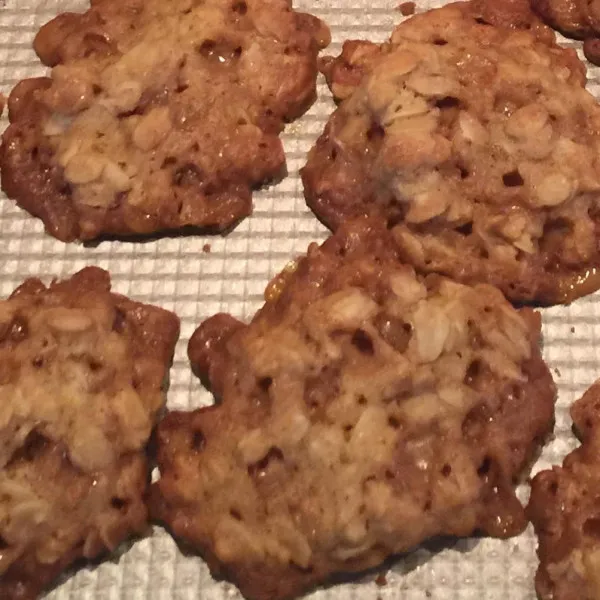 receta Biscuits à l'avoine et au caramel